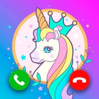 Fake call unicorn and chat