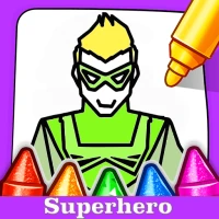 Chibi Superhero Coloring